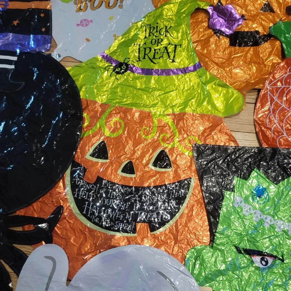12pc Halloween Mylar Balloon Lot Large 34-36